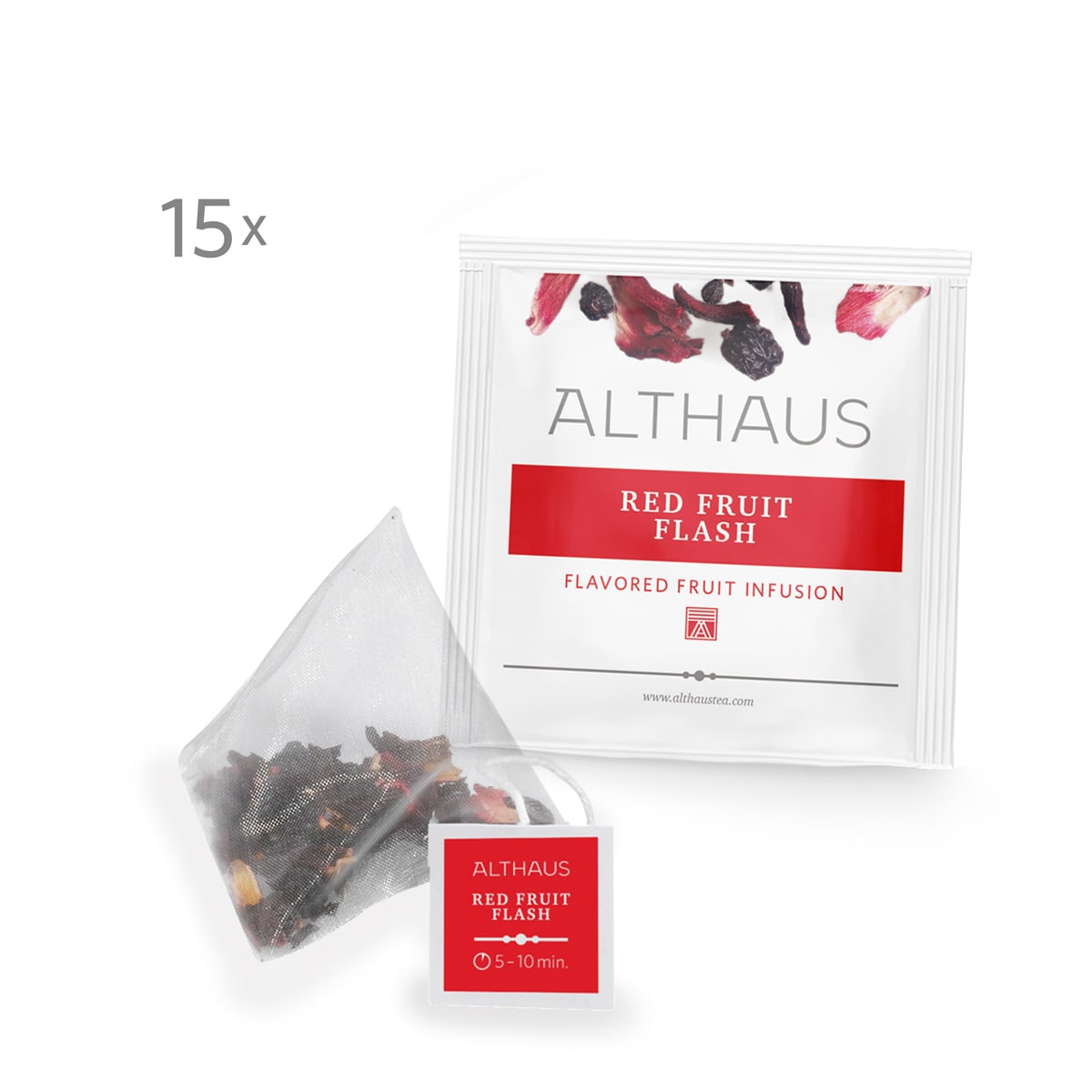 Red Fruit Flash Flavoured Fruit Infusion Tea - Pyra Pack (15x2,75g)