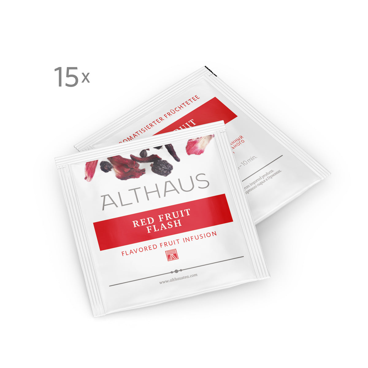 Red Fruit Flash Flavoured Fruit Infusion Tea - Pyra Pack (15x2,75g)