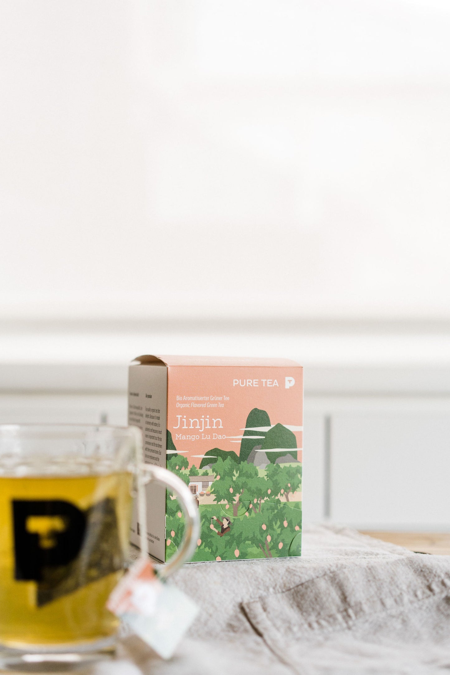 Jinjin Mango Organic Flavoured Green Tea (15x3g)