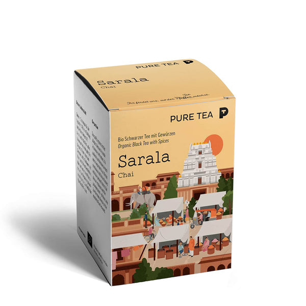 Sarala Chai Organic Black Spiced Tea (15x3g)